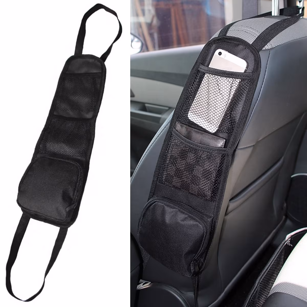 Autositz Organizer Seitentasche, Seitliche Sitztasche, Rückenlehnentasche, Autotasche