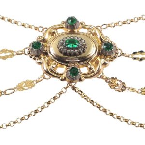 Um 1800 – 18 Karat Gold Collier Esclavage, Französisch