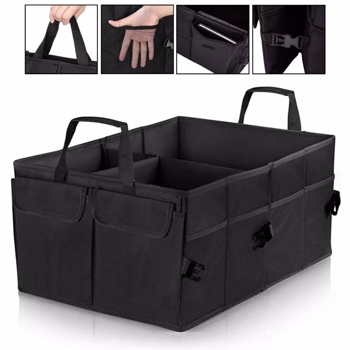 Auto Kofferraum Organizer, Kofferraumtasche in schwarz
