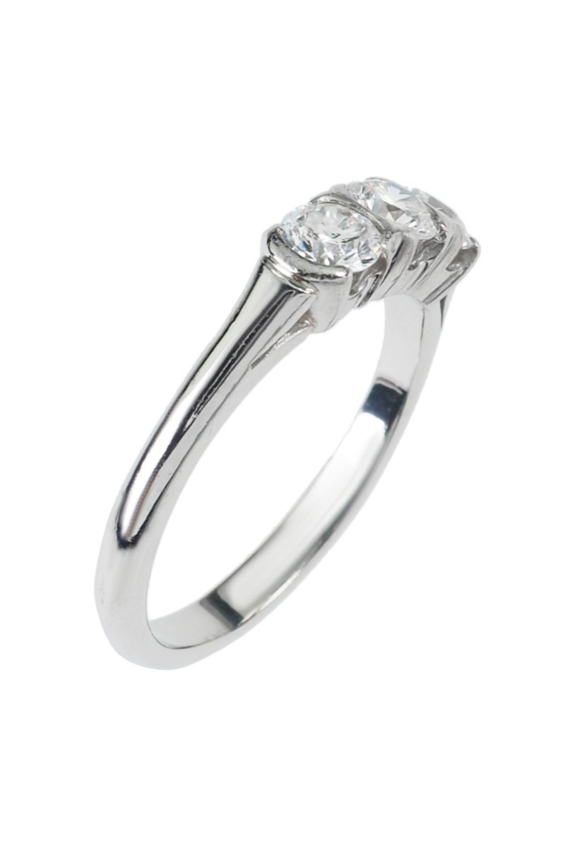 Datiert 1959 – Three-Stone Brillantring, Englisch – Bild 5